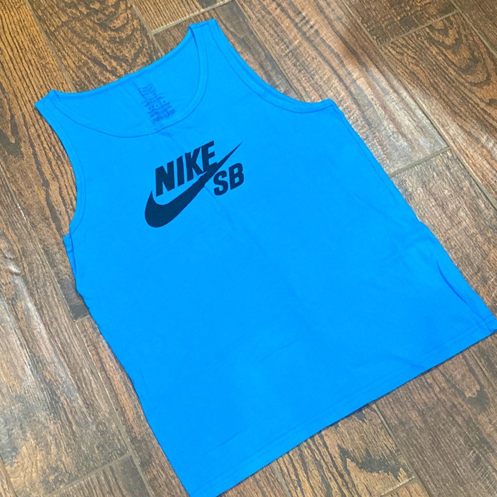 Mens Nike SB tank top in blue